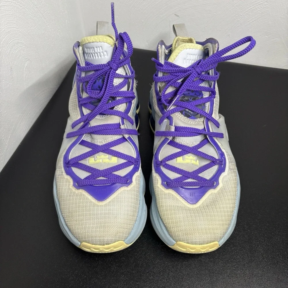 Kids Nike LeBron 19 GS 'Easter' Zoom Air Basketball Sneaker DD0418-412 size 6Y‎